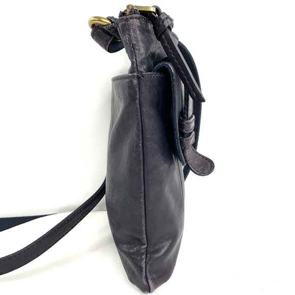 Fossil Navy Blue Leather Swing Pack Hipster Front Flap Crossbody Bag ZB5055 - Picture 7 of 10